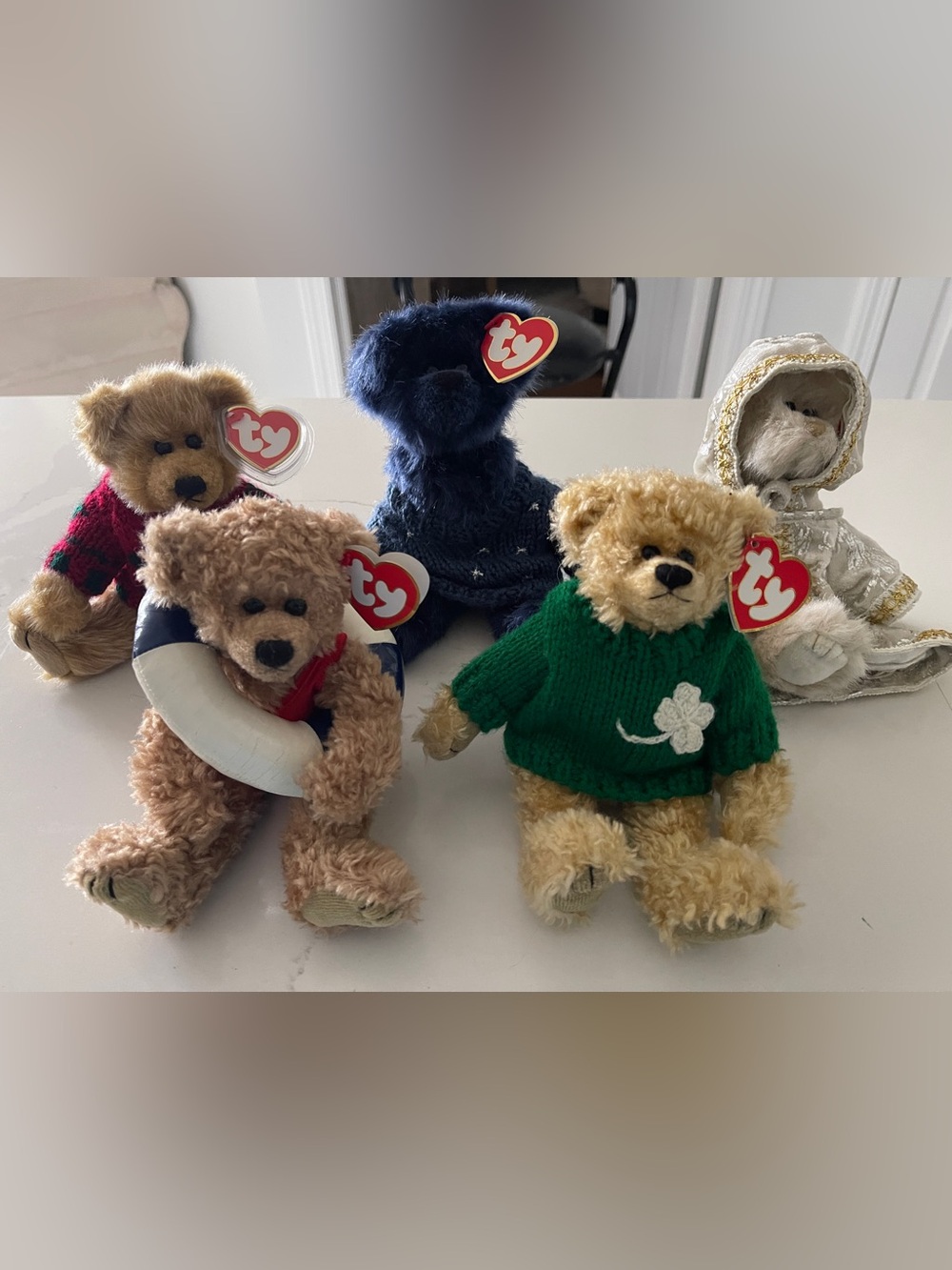 Ty Attic Treasures Lot of 5 Bears MWMT Blarney Allura Orion Gwyndolyn Bearkhardt